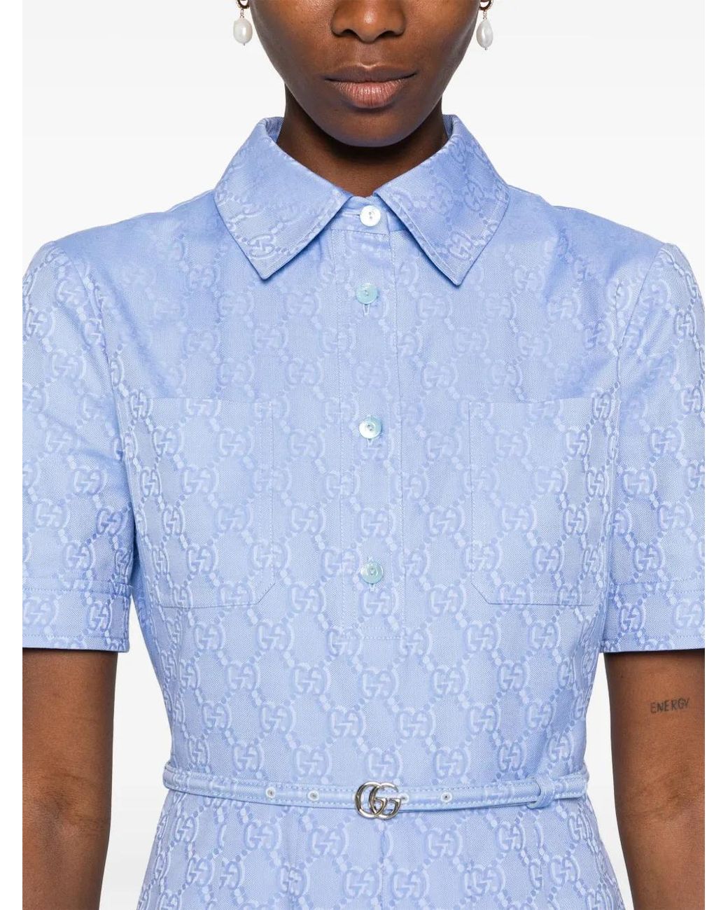 Gucci GGパターン ドレス Blue