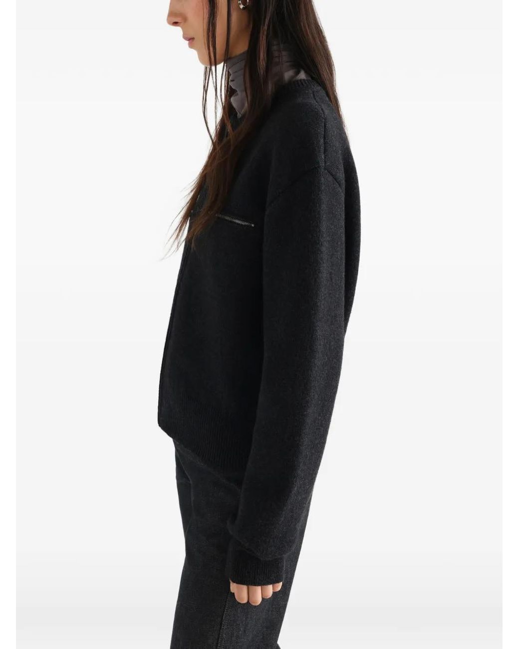 Lemaire Black Zipped Top