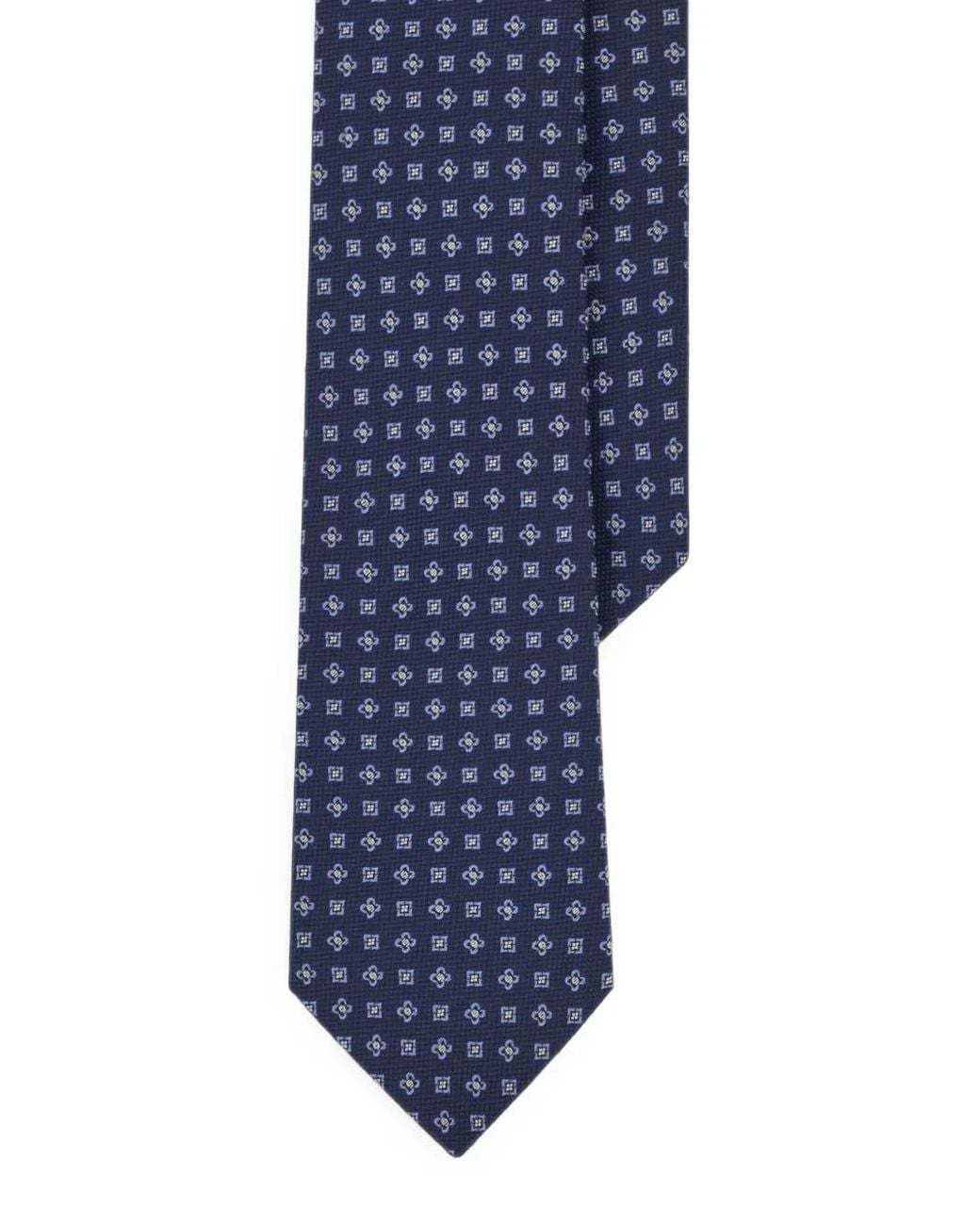 Boggi Blue Jacquard Micro Patterned Silk Tie for men