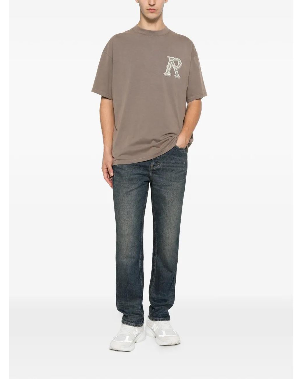 Represent Gray Straight-Leg Jeans for men