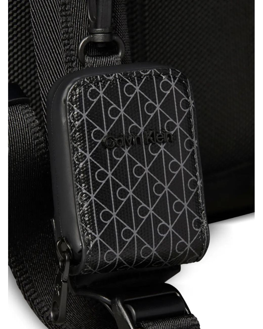 Calvin Klein Black Buckle Backpack for men