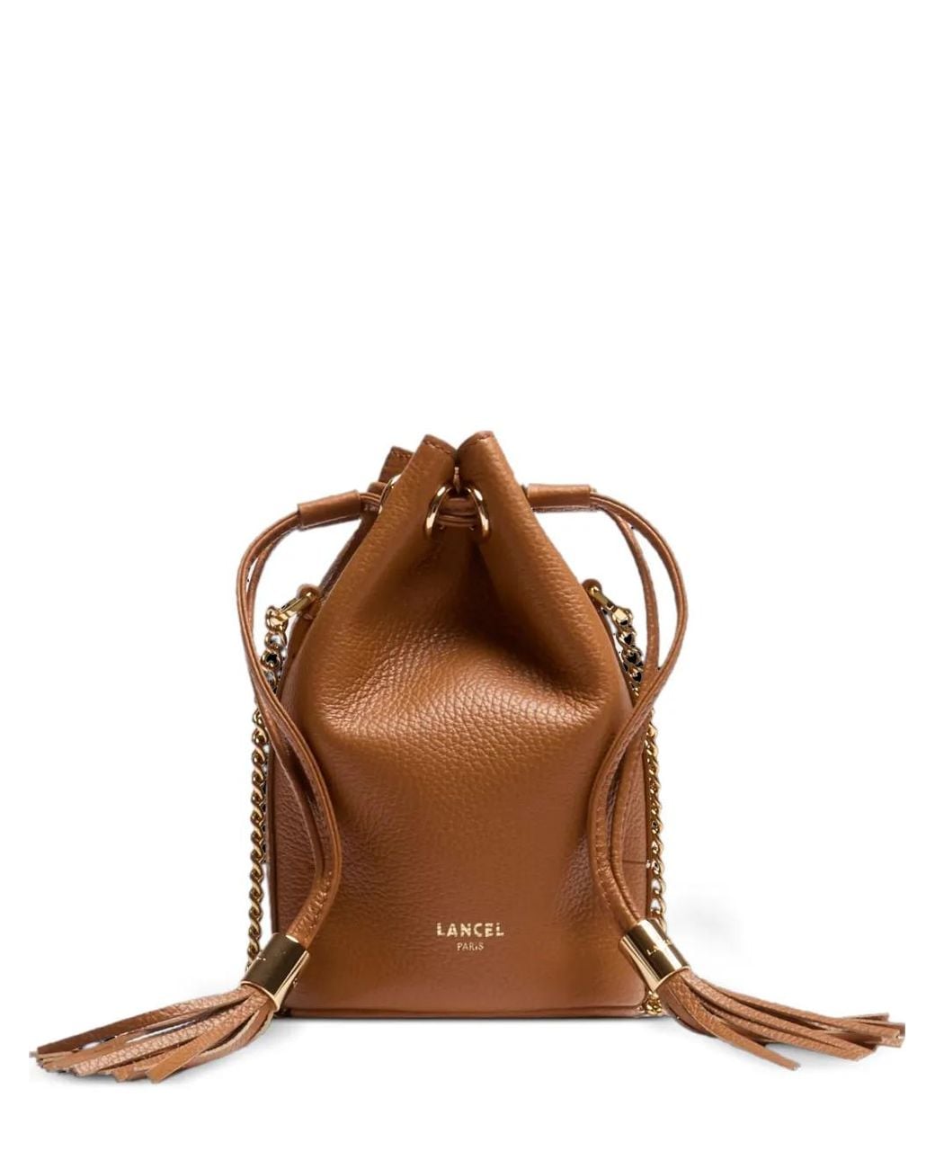 Lancel Black Premiere Flirt Grained Leather Mini Bucket Bag