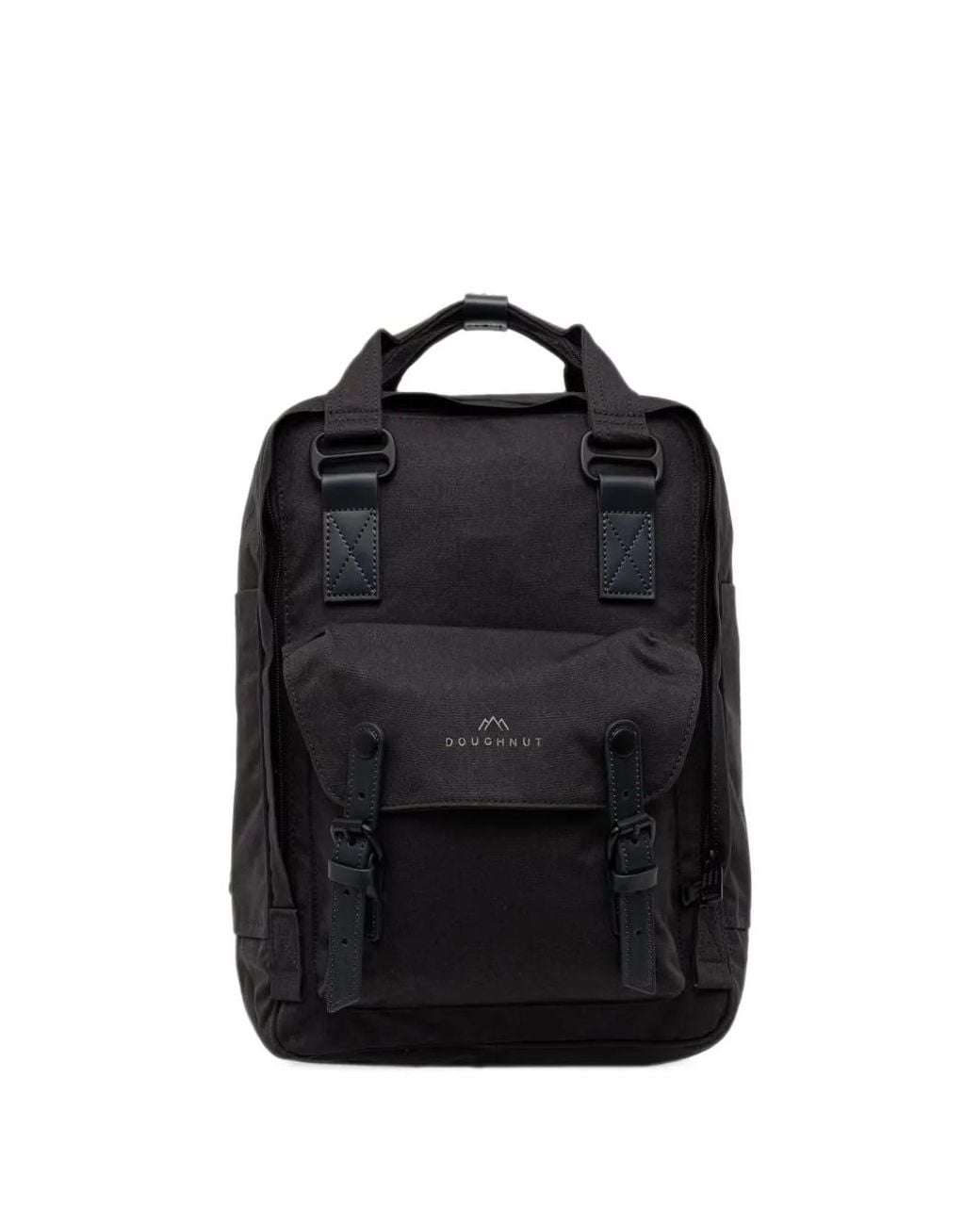 Doughnut Black Macaroon Meditative Darks Series Buckle-Fastening Backpack