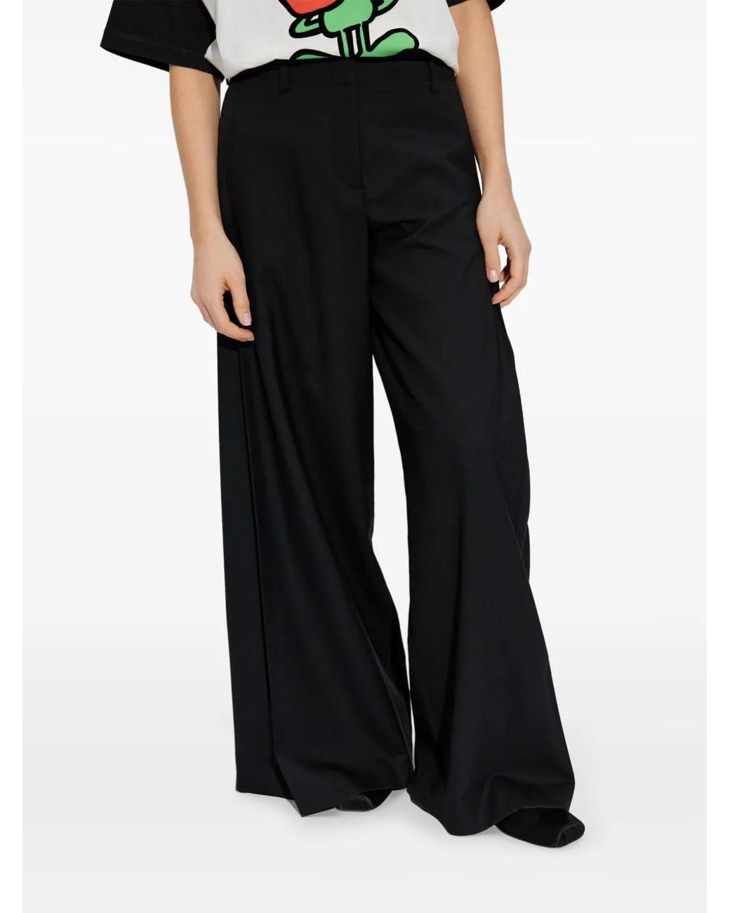KENZO Black Wool Trousers