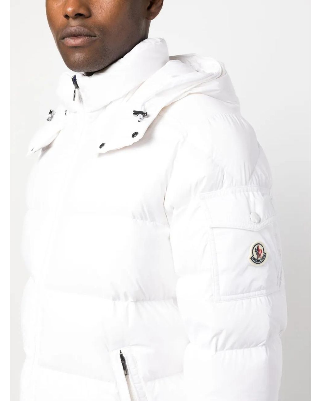 Moncler White Maya Short Down Jacket For Men for men