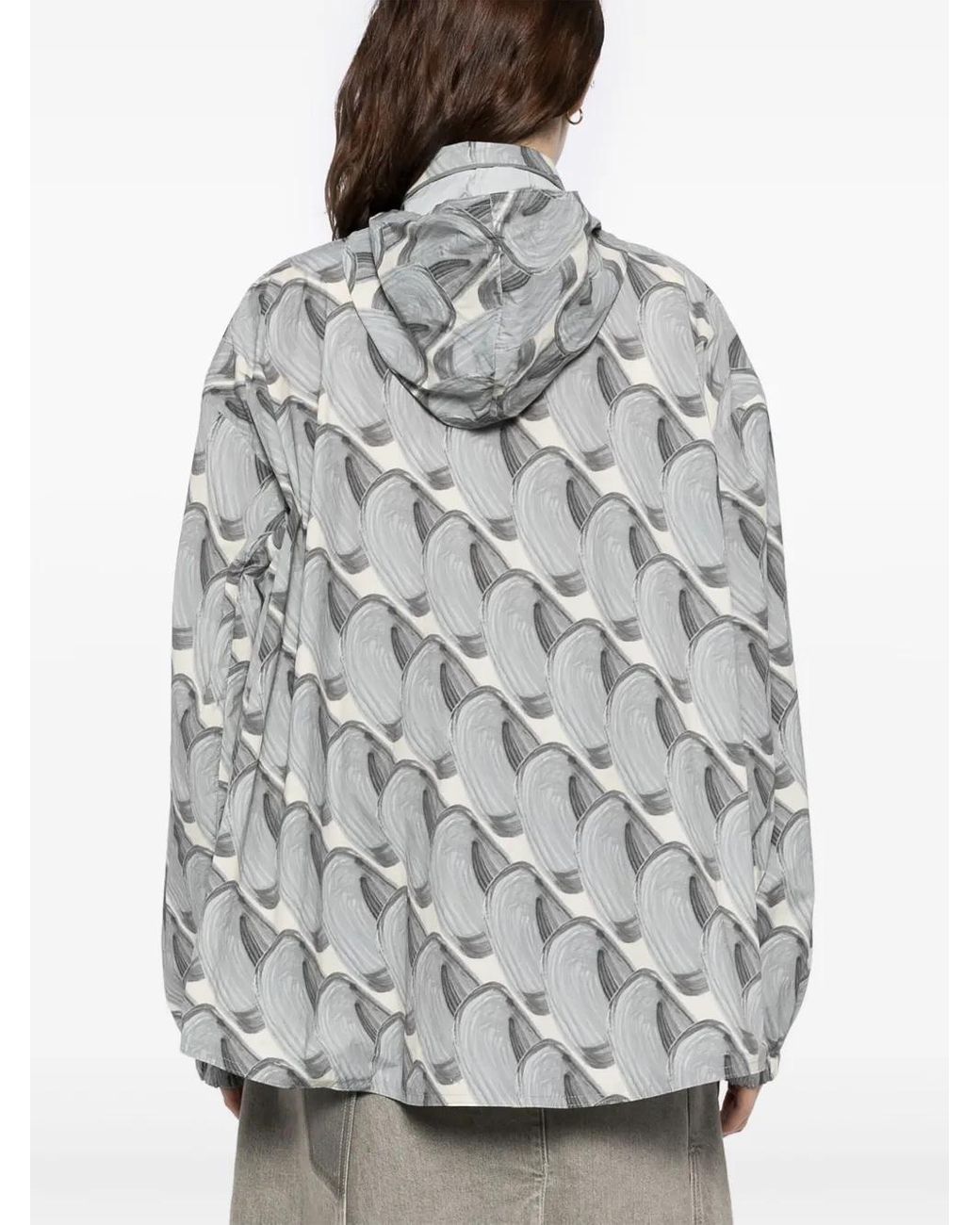 Chaqueta Sunscreen Con Capucha JNBY de color Gray