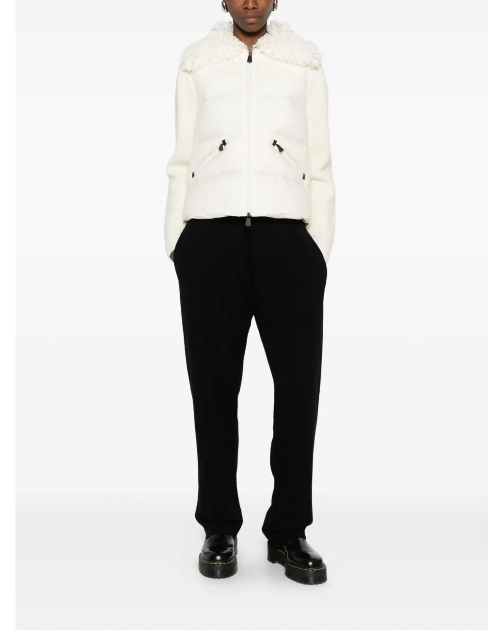 Moncler Natural Fur Collar Jacket