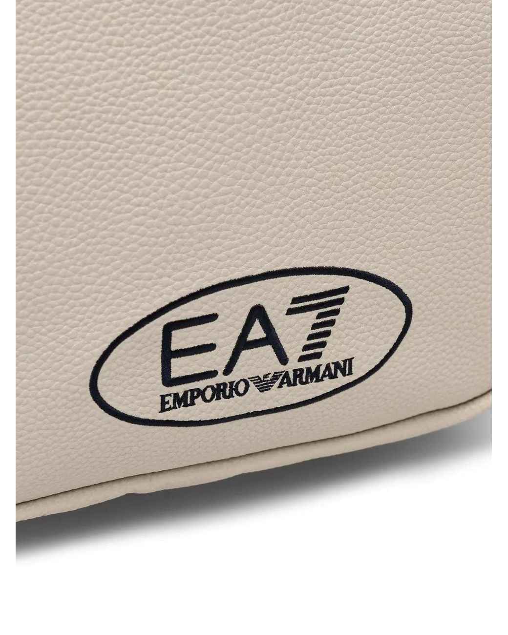 EA7 Natural Reisetasche Mit Logo-Stempel