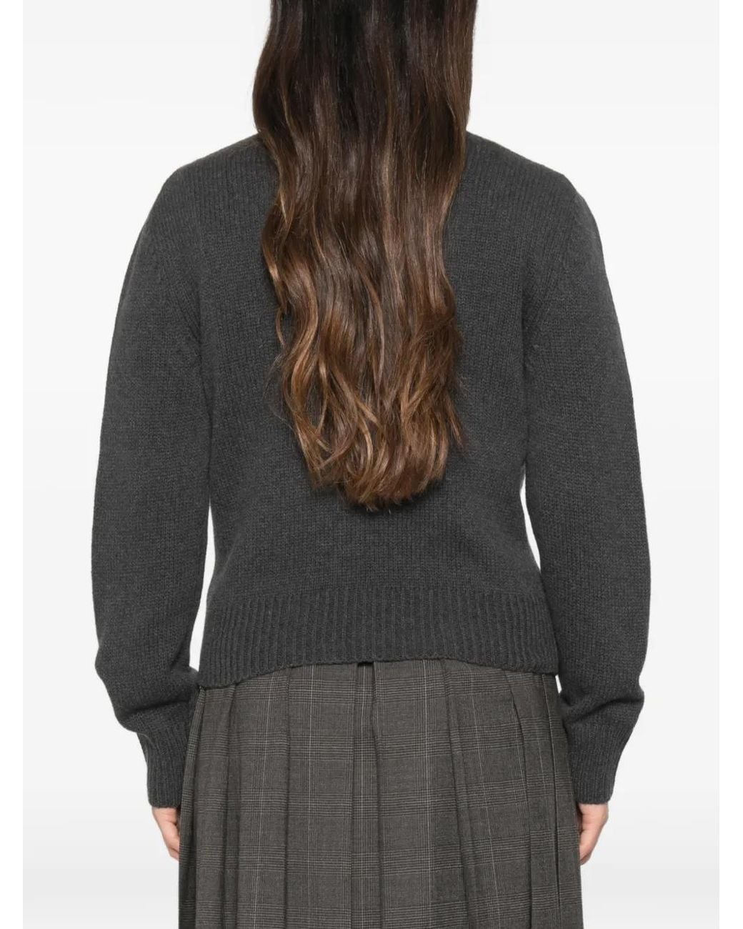 A.P.C. Black Pullover Mit Geripptem Saum