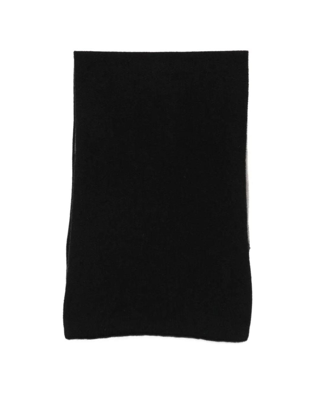 Dell'Oglio Black Cashmere Scarf for men