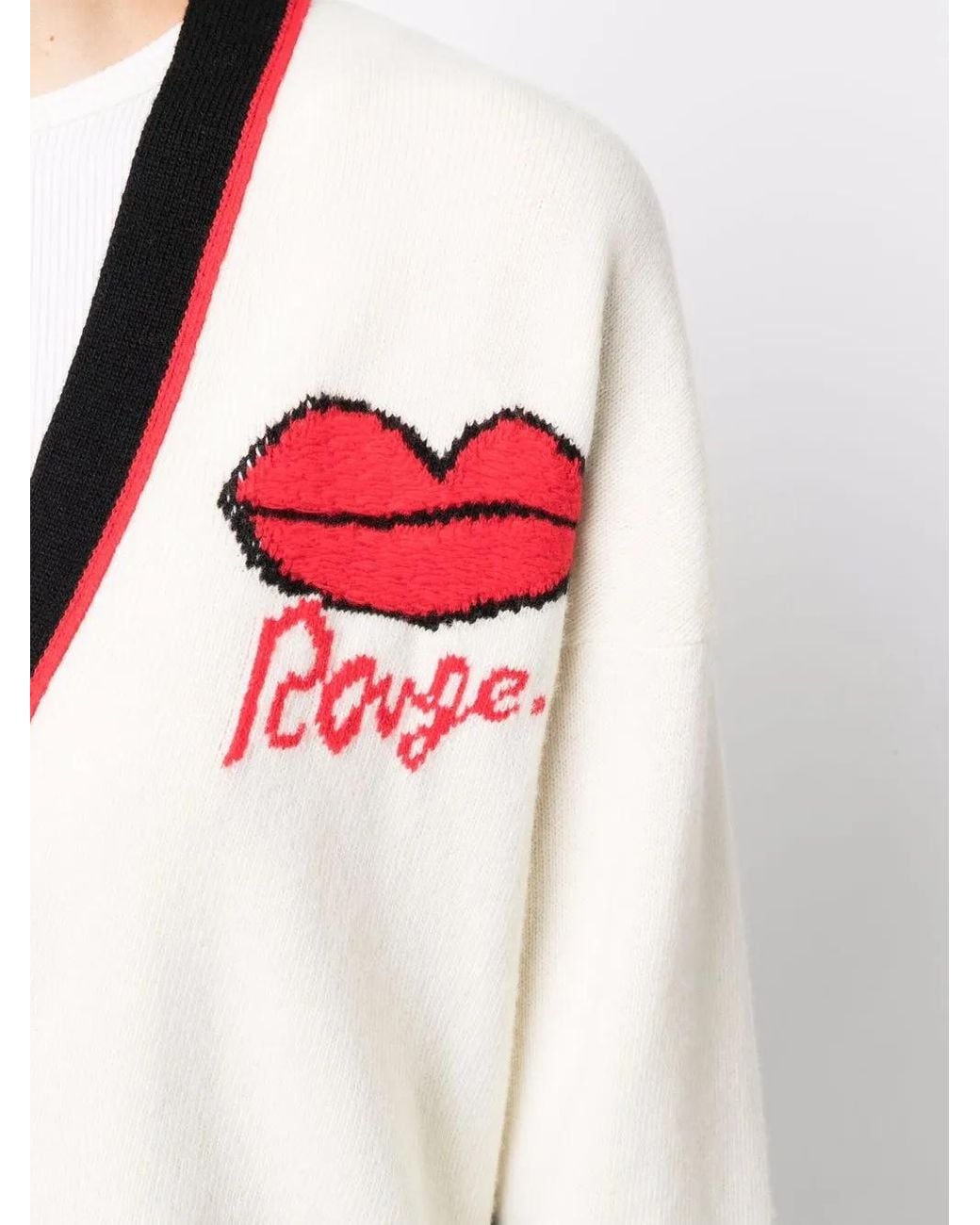 Sonia Rykiel Multicolor Striped-Trim Long Cardigan