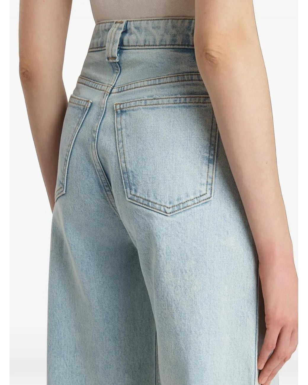 Khaite Blue Dane Stretch Jeans