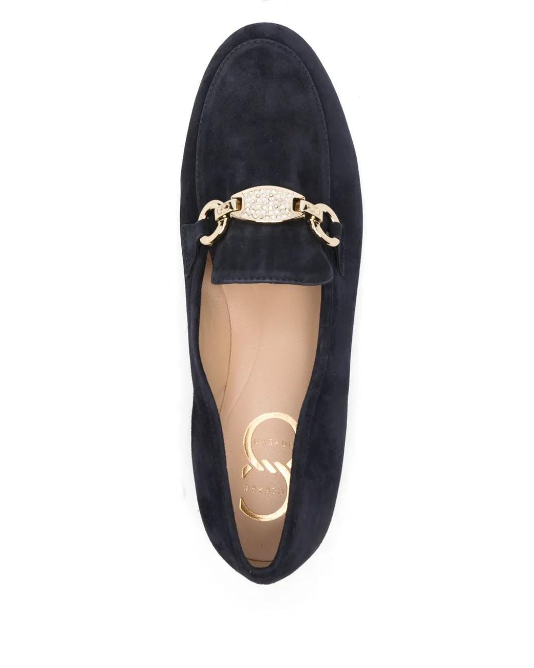 Casadei Blue Suede Loafers