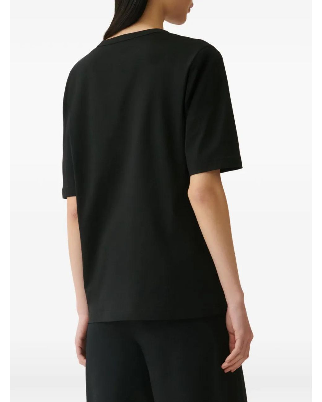 Fabiana Filippi Black Sequin-Embellished T-Shirt