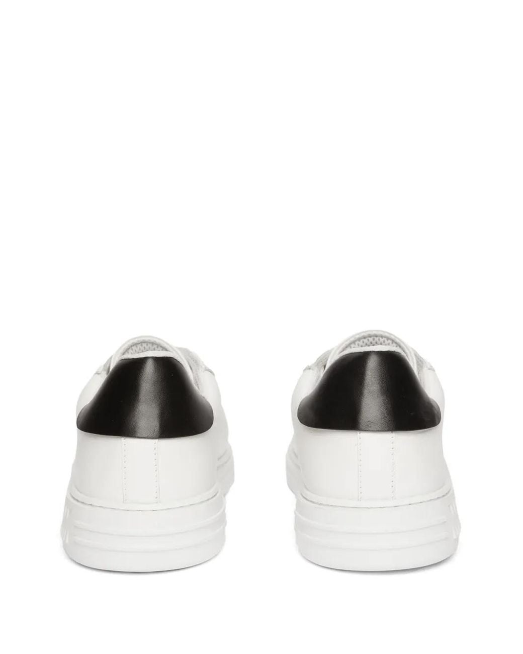 MSGM White Panelled Leather Low-Top Sneakers for men