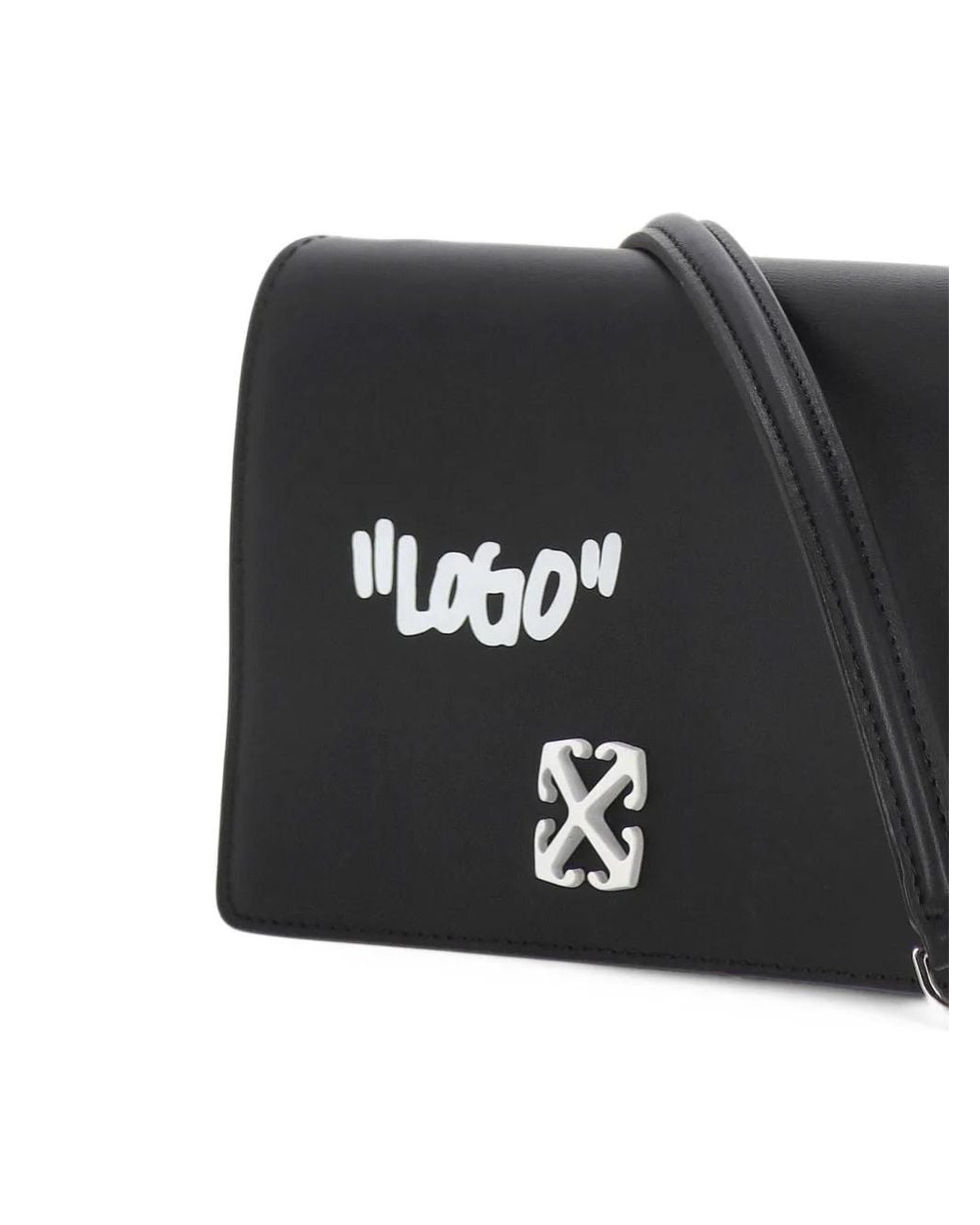 Off-White c/o Virgil Abloh Black Arrows Logo-Print Shoulder Bag