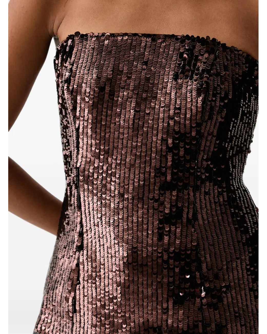 Bardot Black Helenia Sequin-Embellished Strapless Top