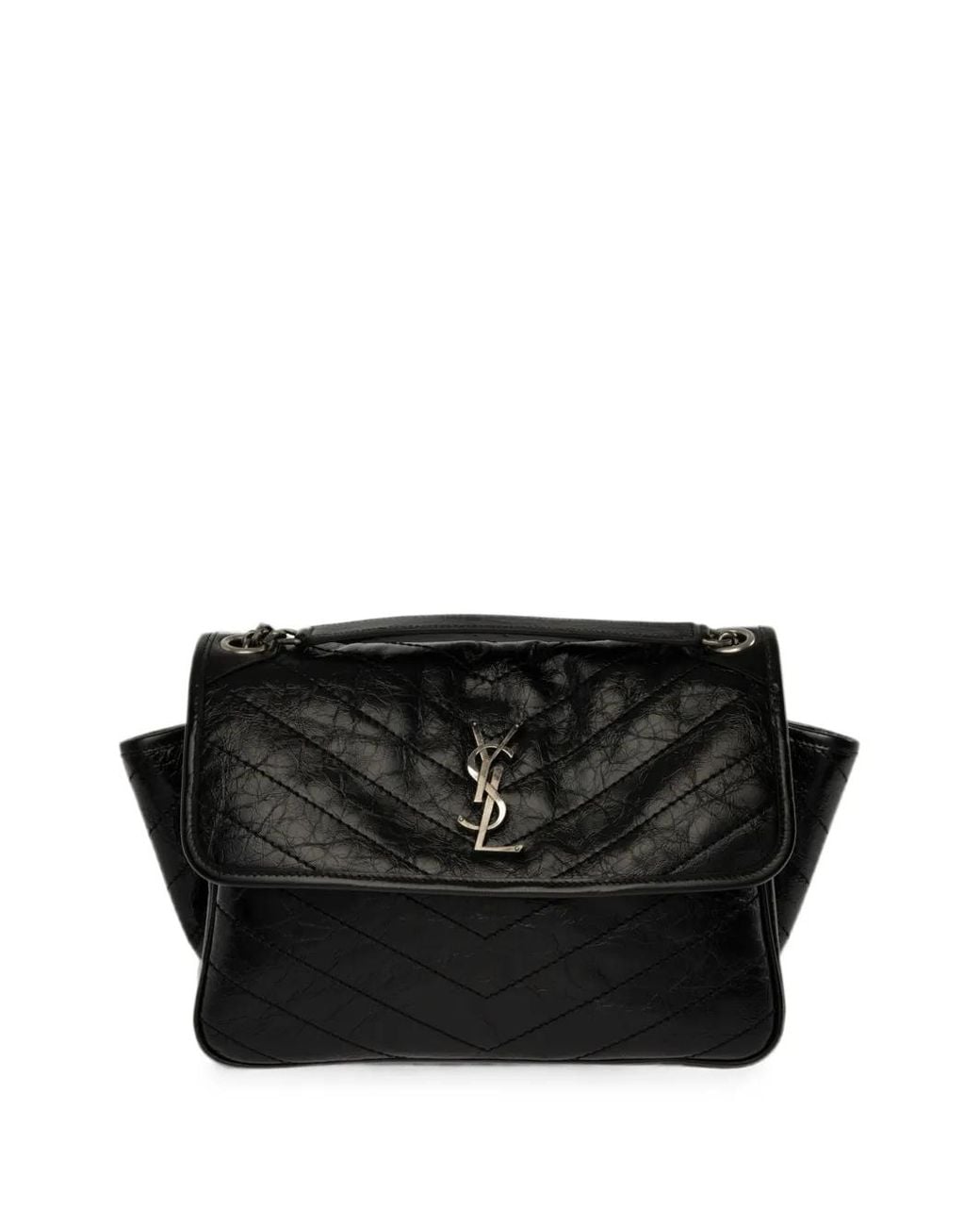 Saint Laurent Black Niki Quilted Leather Shoulder Bag