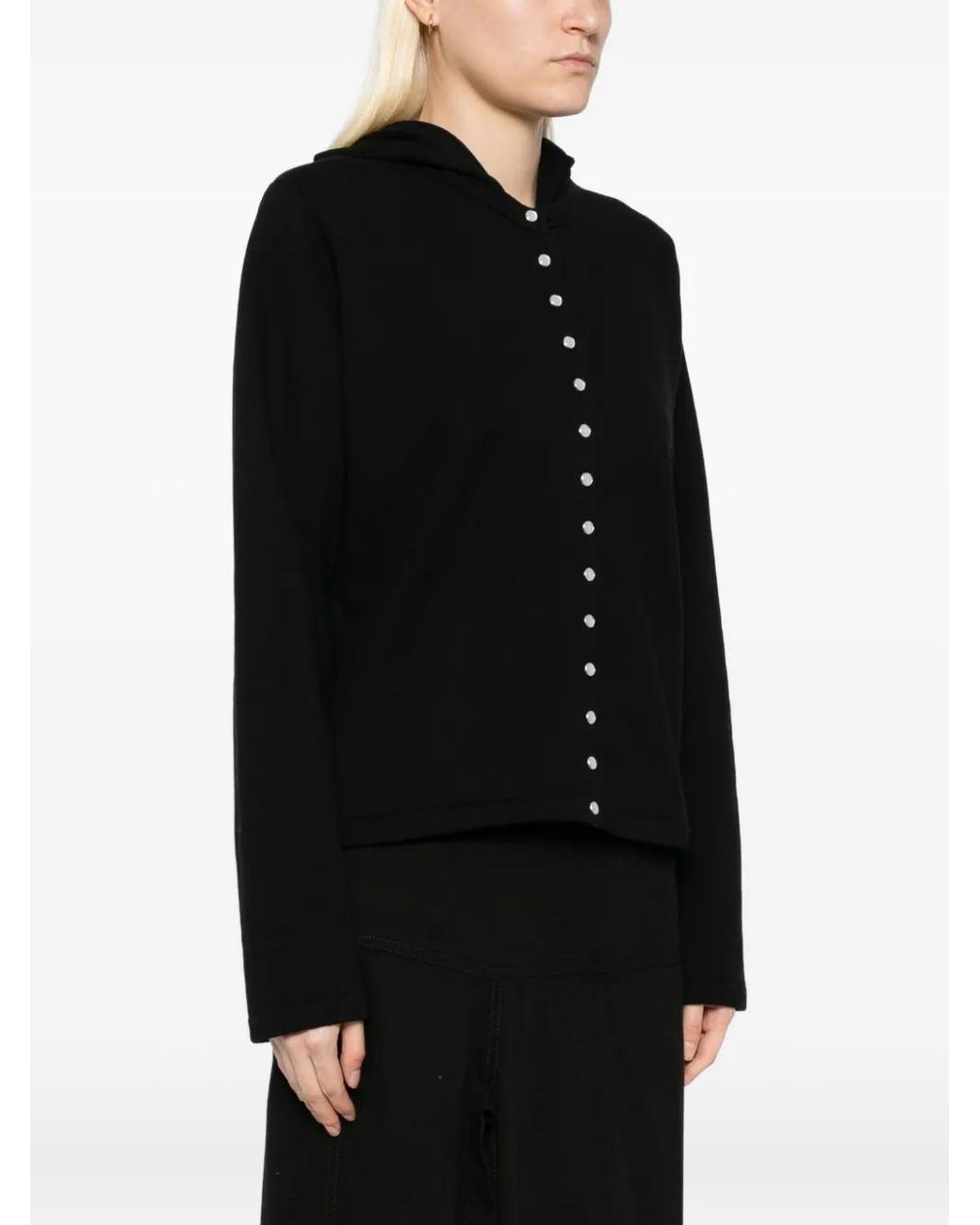 Agnes B. Black Button-Up Jacket