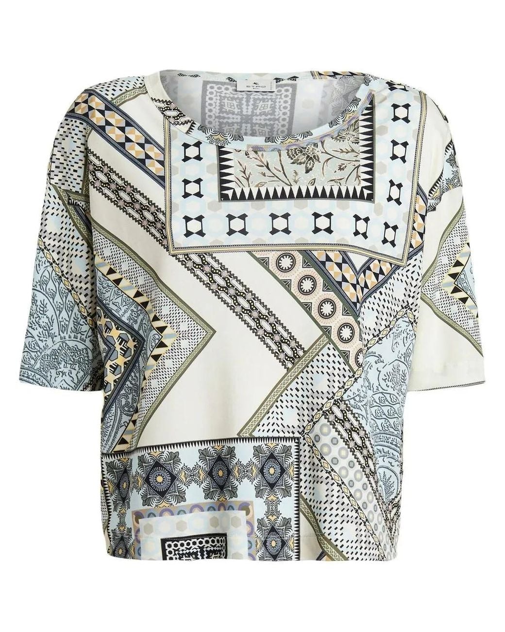 Etro Gray Short-Sleeve T-Shirt