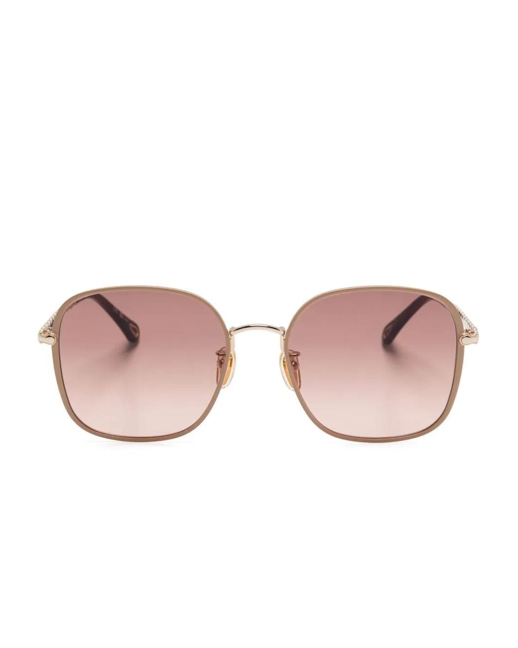 Chloé Pink Oversize-Frame Sunglasses