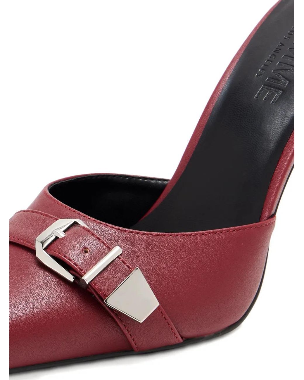 Femme LA Pink Venetia Pointed-Toe Mules