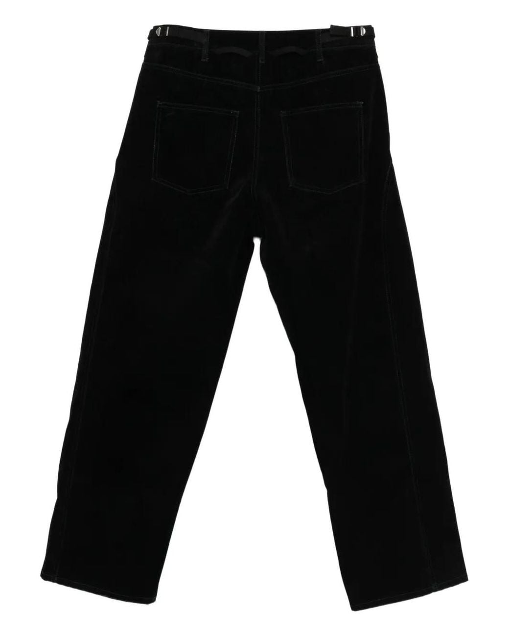 ANDERSSON BELL Black Button Fly Jeans for men