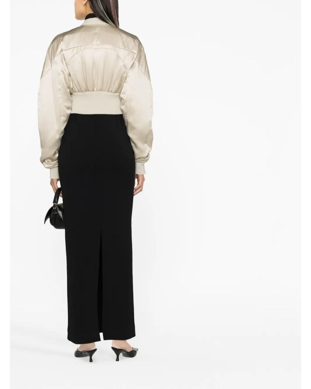 Rick Owens Cropped Bomberjack in het Natural