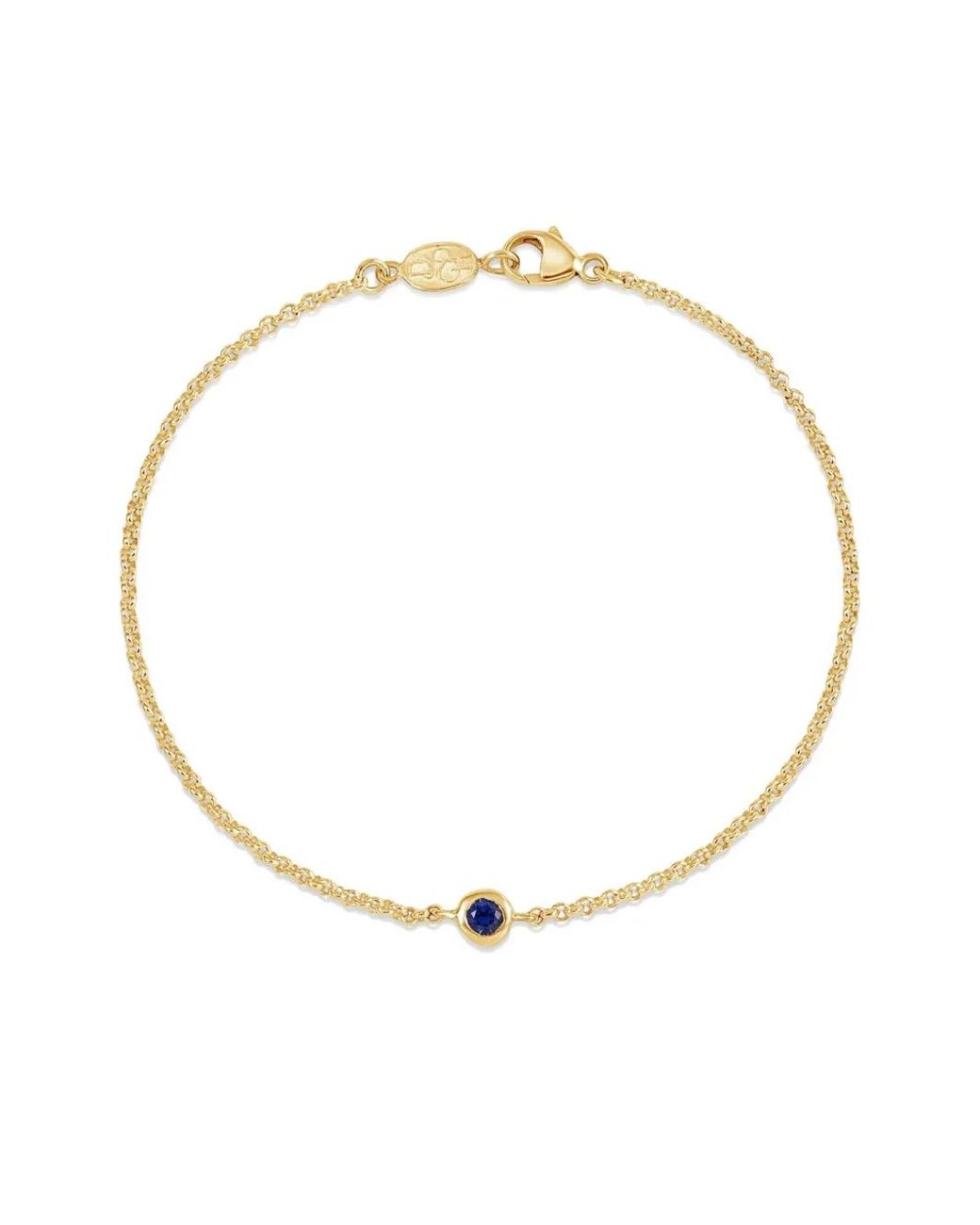 Dower & Hall White Dewdrop Sapphire Bracelet
