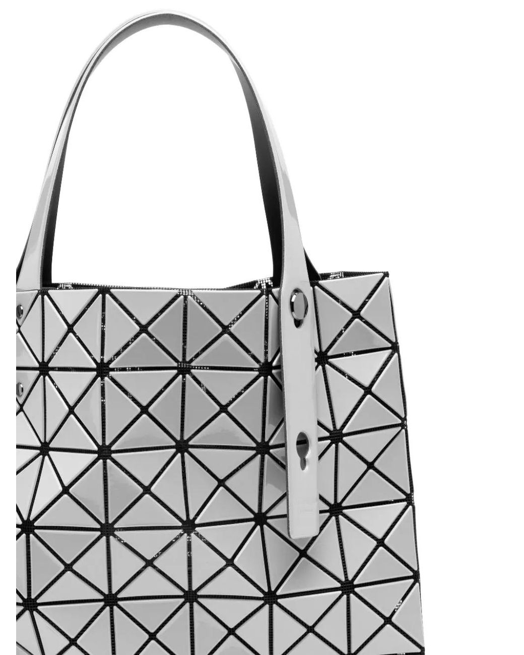 Issey Miyake White Small Prism-2 Geometric Tote Bag