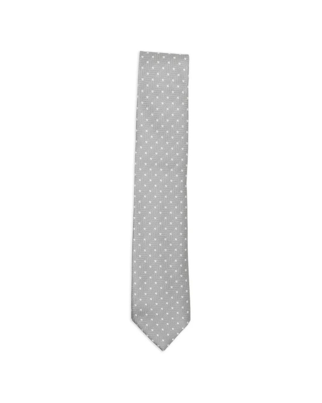 Tom Ford White Polka-Dot Silk Tie for men