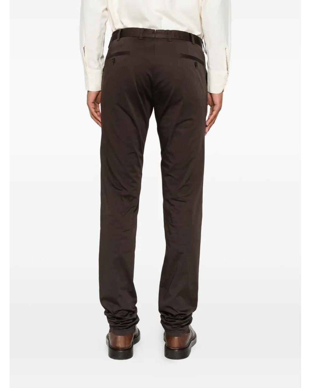 Rota Gray Slim-Fit Cotton Trousers for men