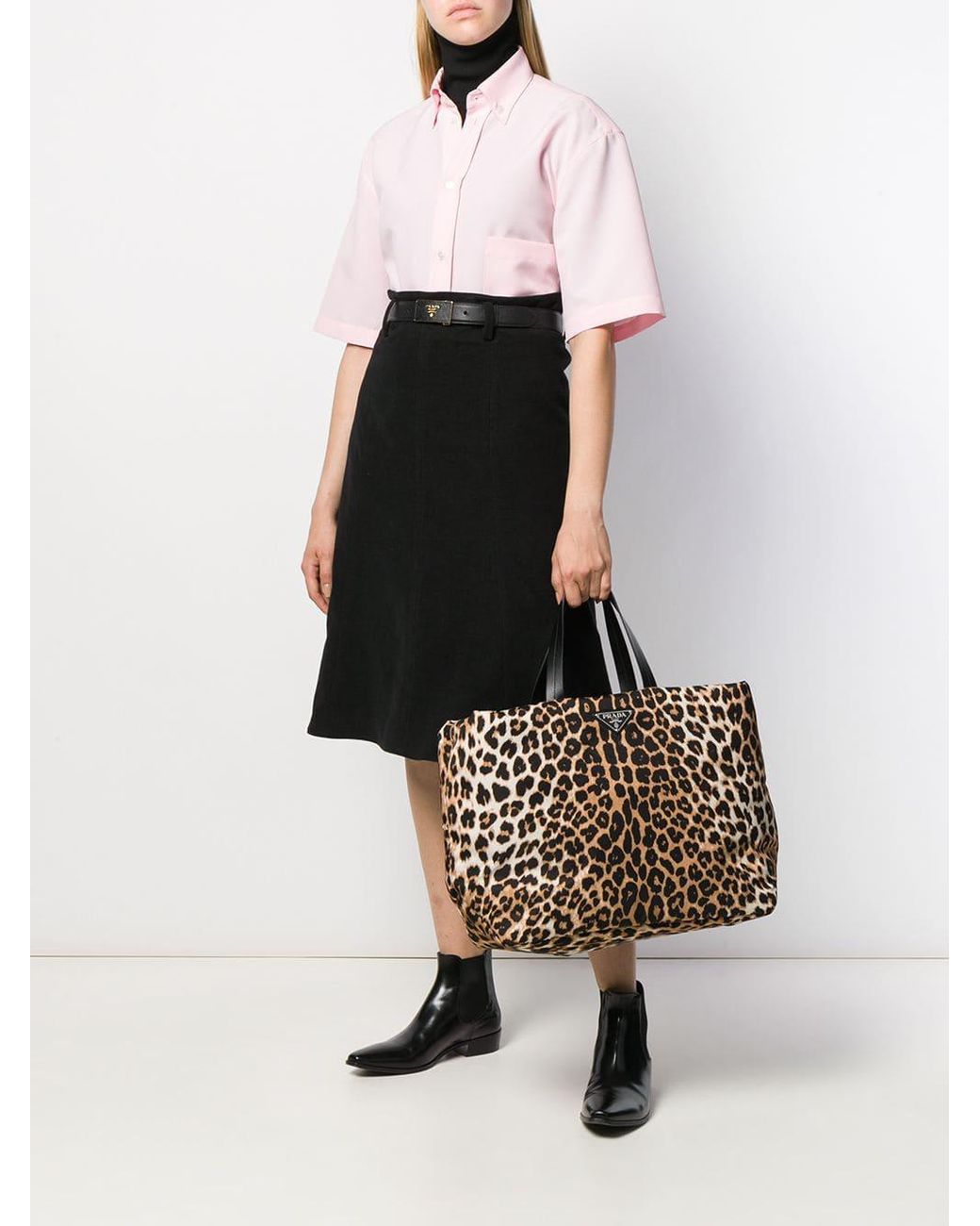 Prada leopard online bag