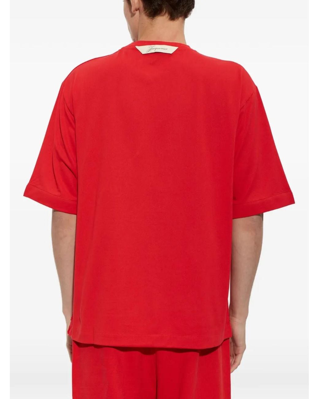 Jacquemus Red The Rond Carré Short-Sleeve T-Shirt for men
