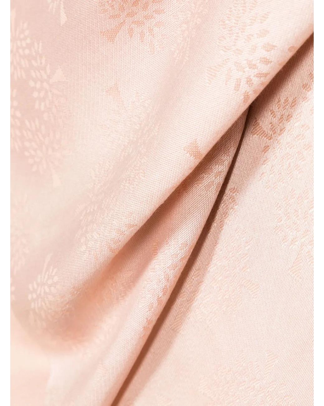 Mulberry Pink Tree Square Monogram-Pattern Scarf