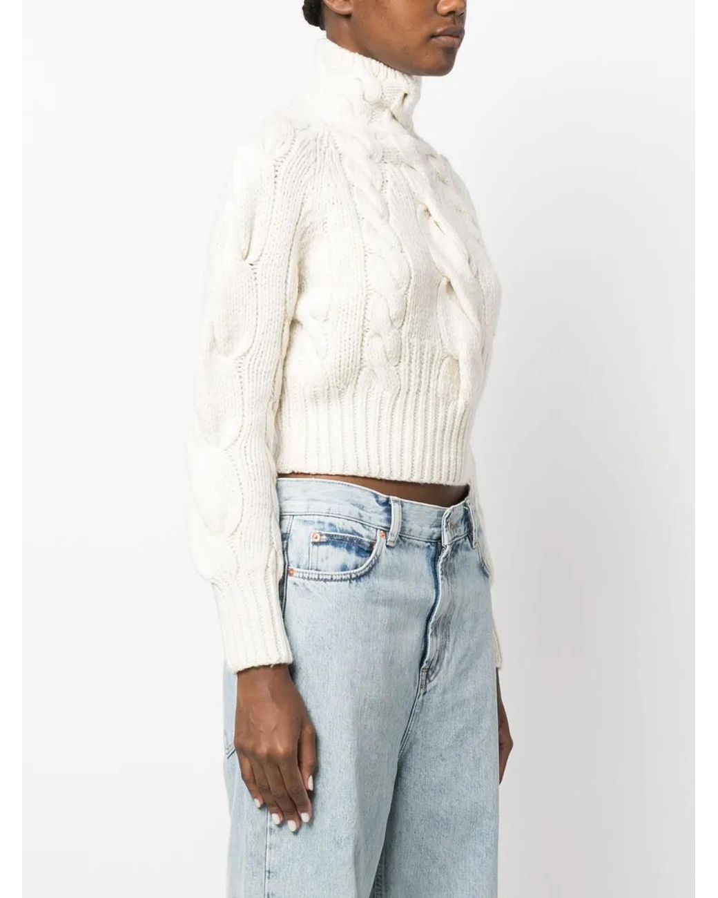 Zimmermann White Luminosity Wool Jumper