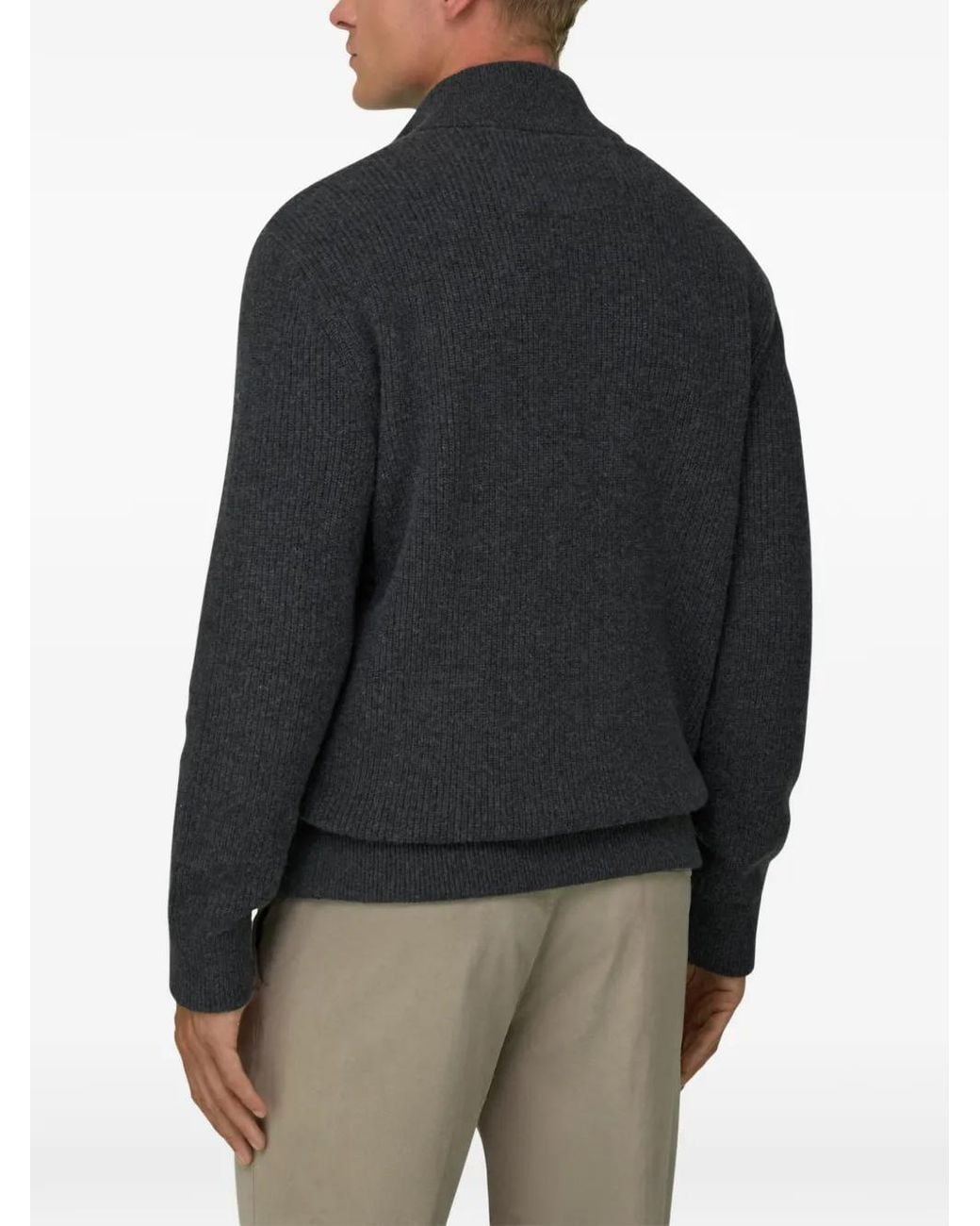 Boggi Black Full-Zip Jumper for men