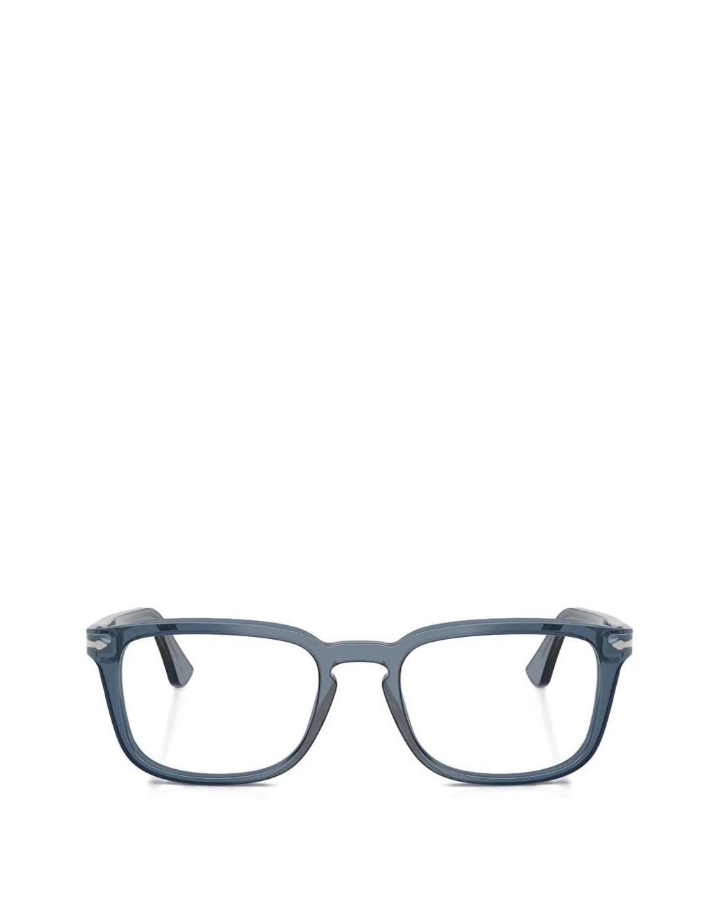 Persol Blue Brille Mit Eckigem Gestell