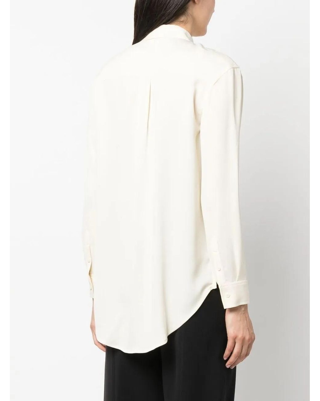 Calvin Klein White Long-Sleeve Buttoned Shirt