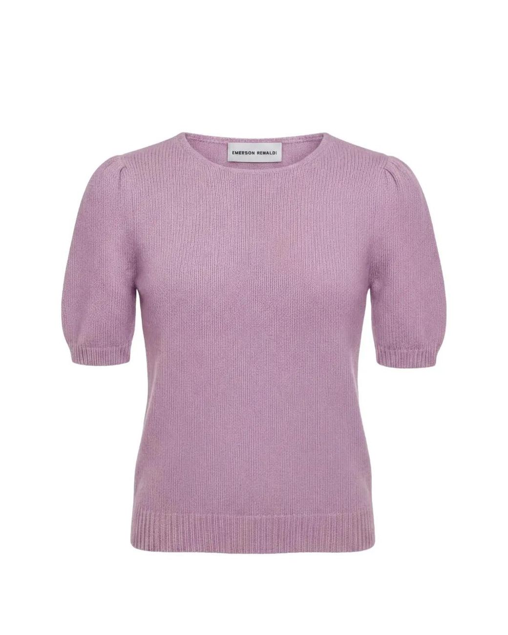 EMERSON RENALDI Purple T-Shirt À Col Rond