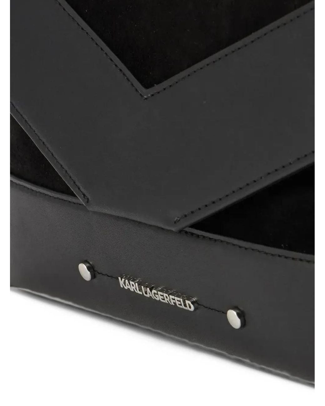 Karl Lagerfeld Black K/Koncept Chevron-Shaped Crossbody Bag