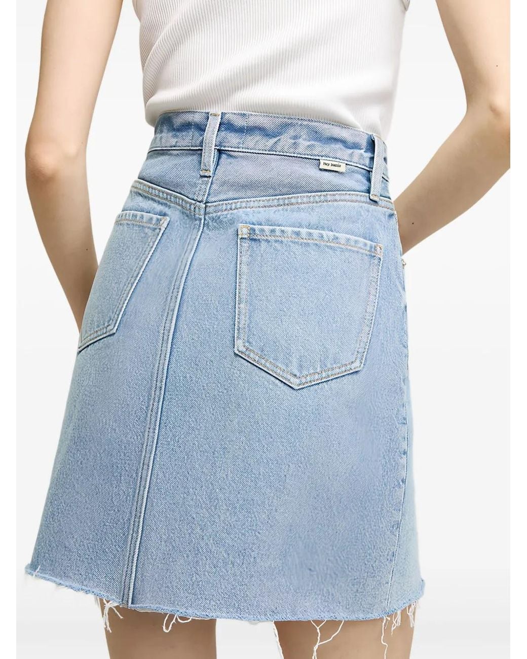 Hey Joanie Blue Cotton Denim Skirt