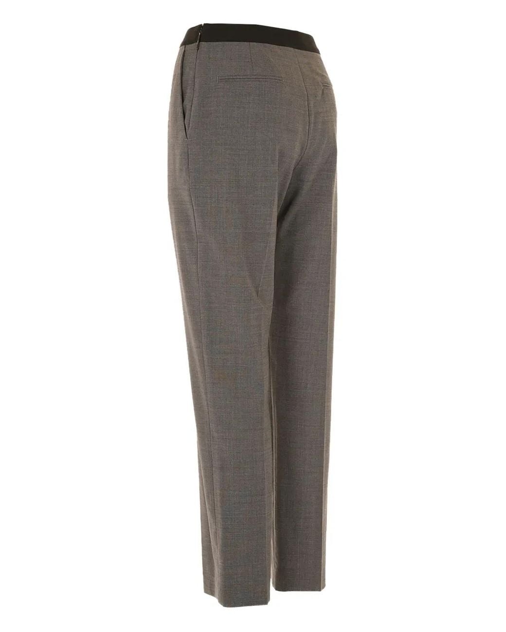 Pantalon À Taille À Logo MSGM en coloris Gray