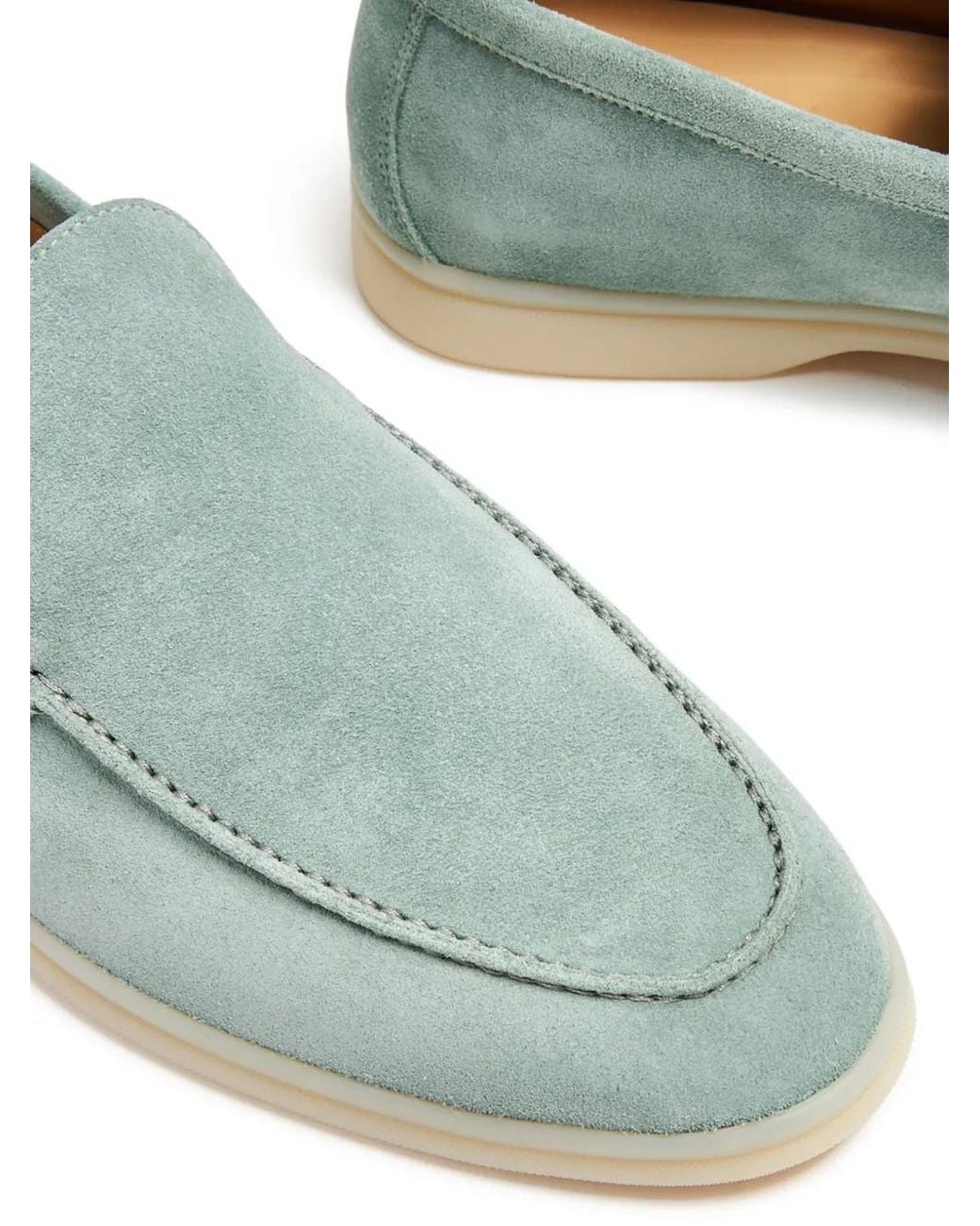 Scarosso Green Ludovico Suede Loafers for men