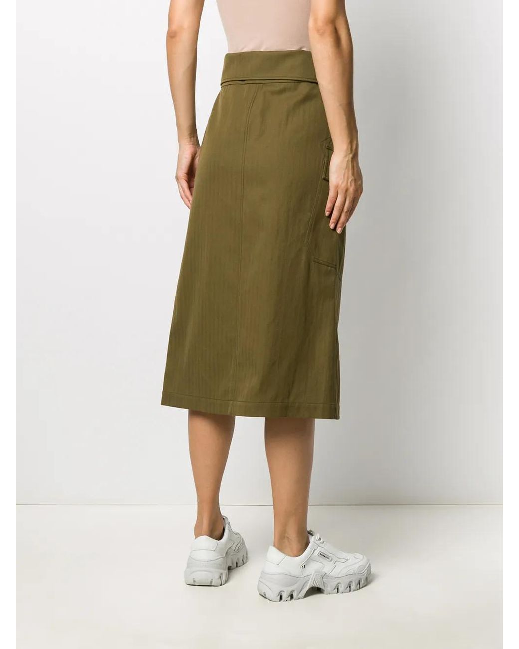 KENZO Green Wrap Waist Skirt