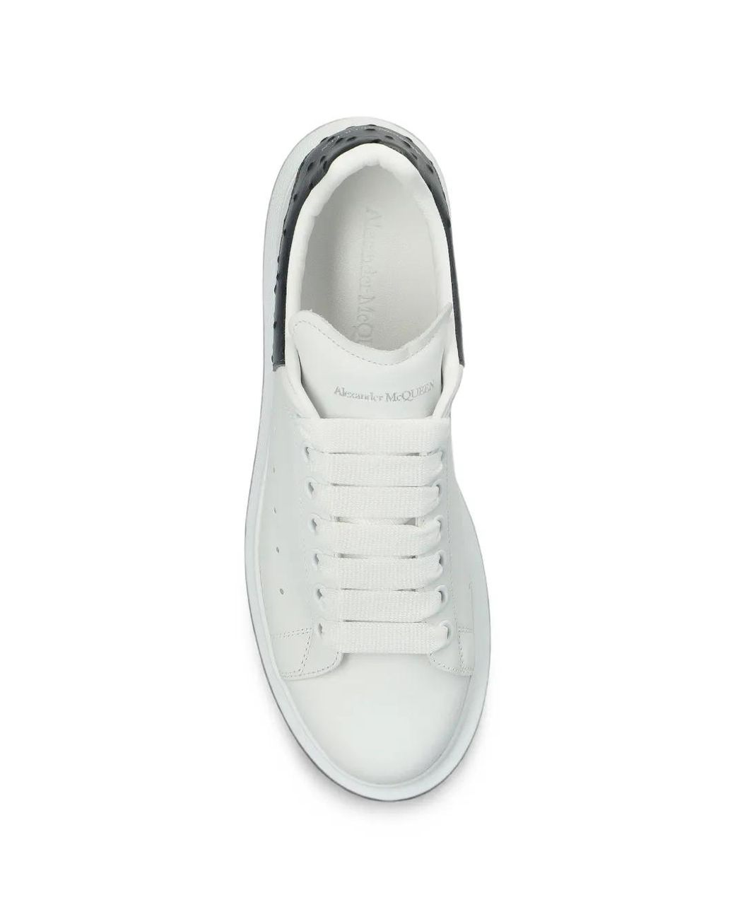 McQueen White Oversized Leather Sneakers