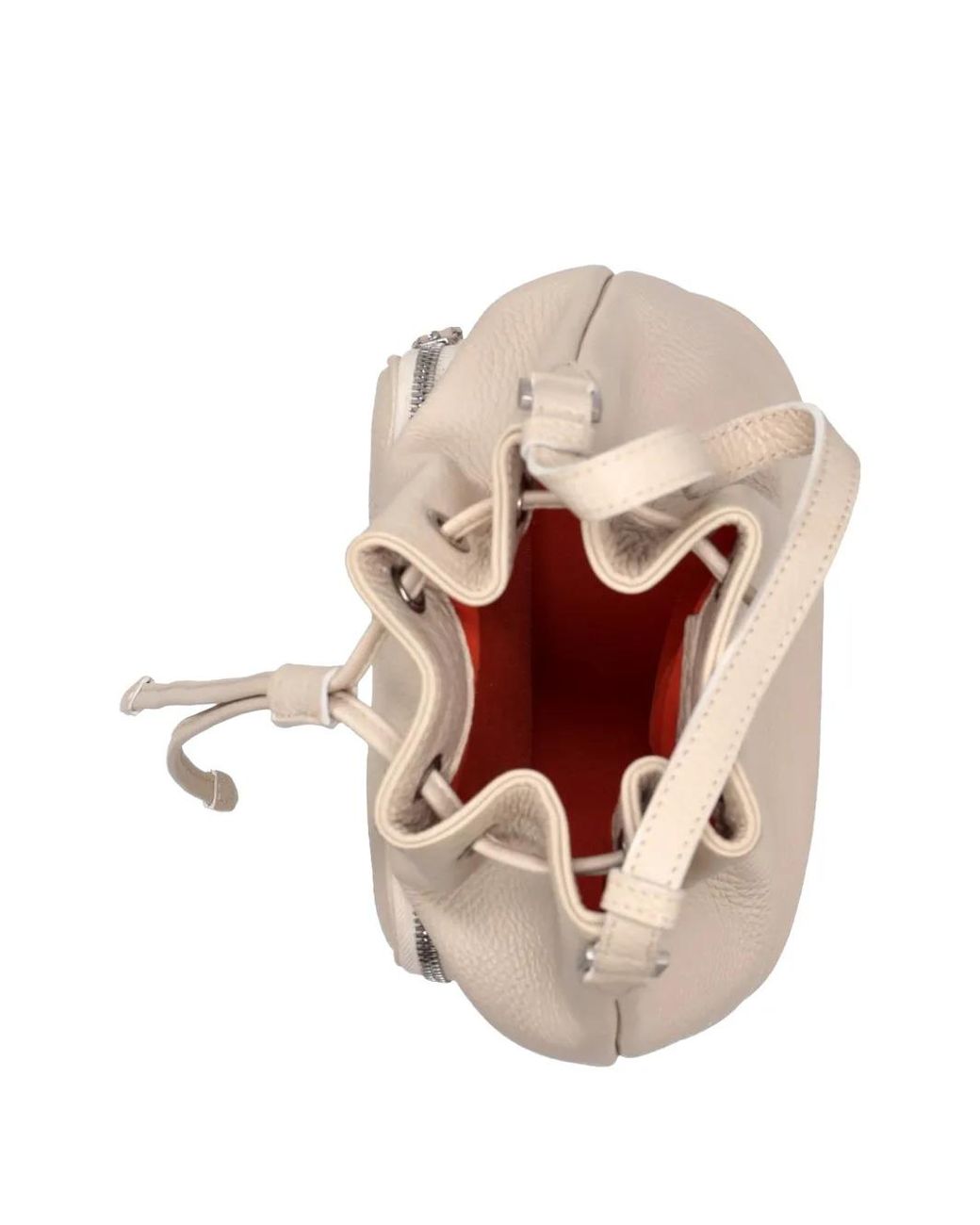 Bolso Satchel Con Cordones LA ROSE de color Natural