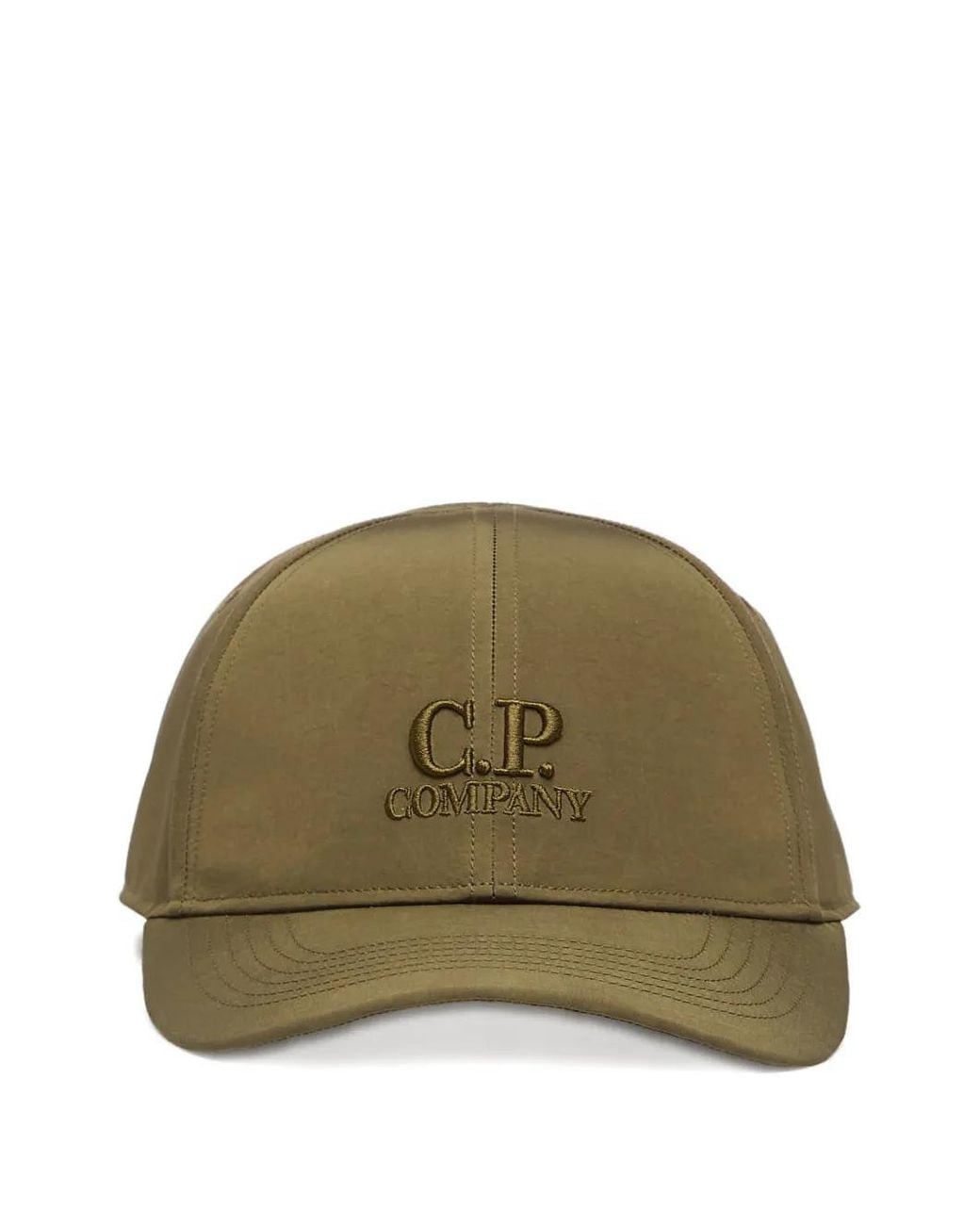 C P Company Green Chrome-R Logo Cap
