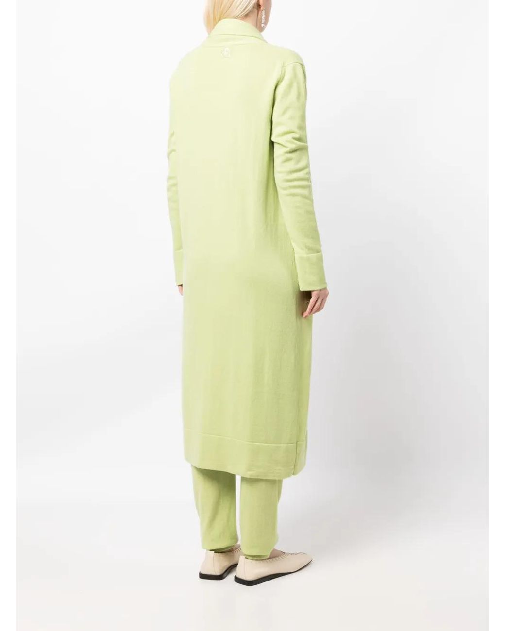 Teddy Cashmere Yellow Venzia Open-Front Cashmere Cardigan
