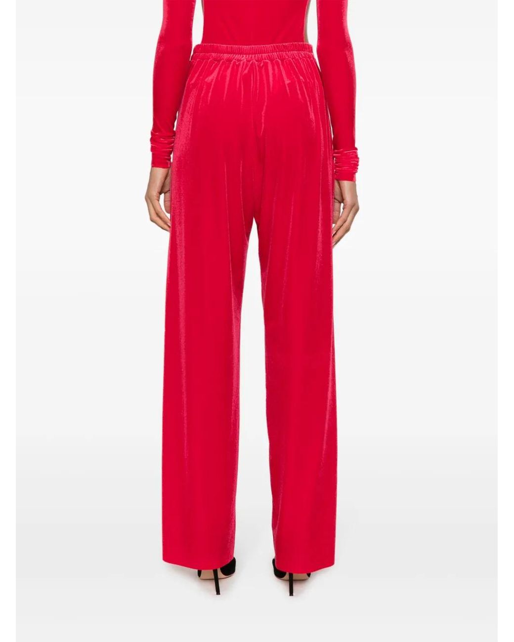 Pantalones Rectos Amazuìn de color Red